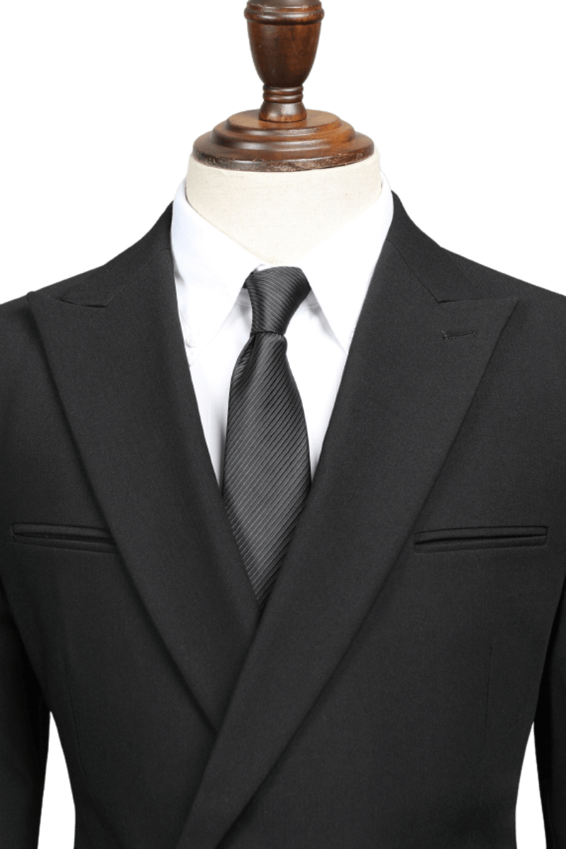 Black 1-Button Premium Slim Fit Suit