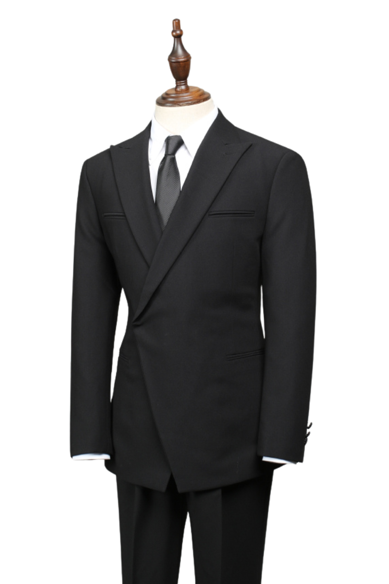 Black 1-Button Premium Slim Fit Suit