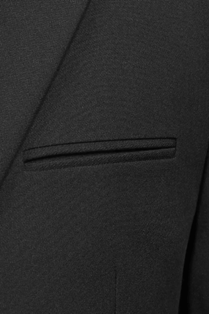 Costume noir coupe slim premium à 1 bouton 