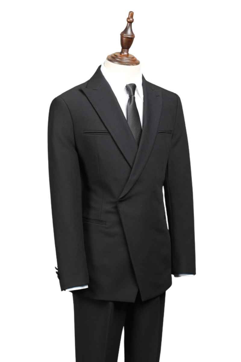 Black 1-Button Premium Slim Fit Suit