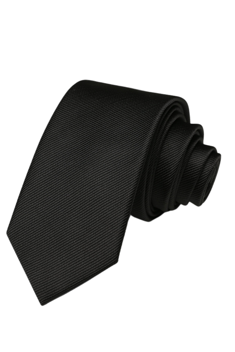 Black British Twill Classic Tie