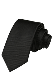 Black British Twill Classic Tie