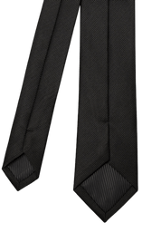 Black British Twill Classic Tie