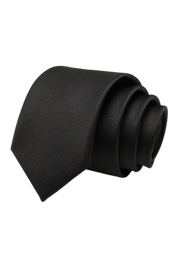 Black British Twill Classic Tie