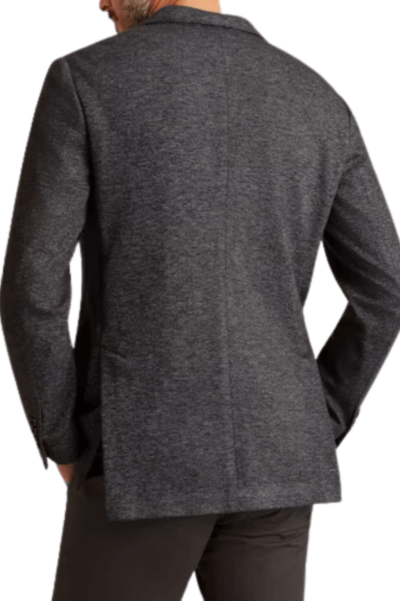 Chaqueta de botonadura sencilla con solapas anchas y dos botones de color negro