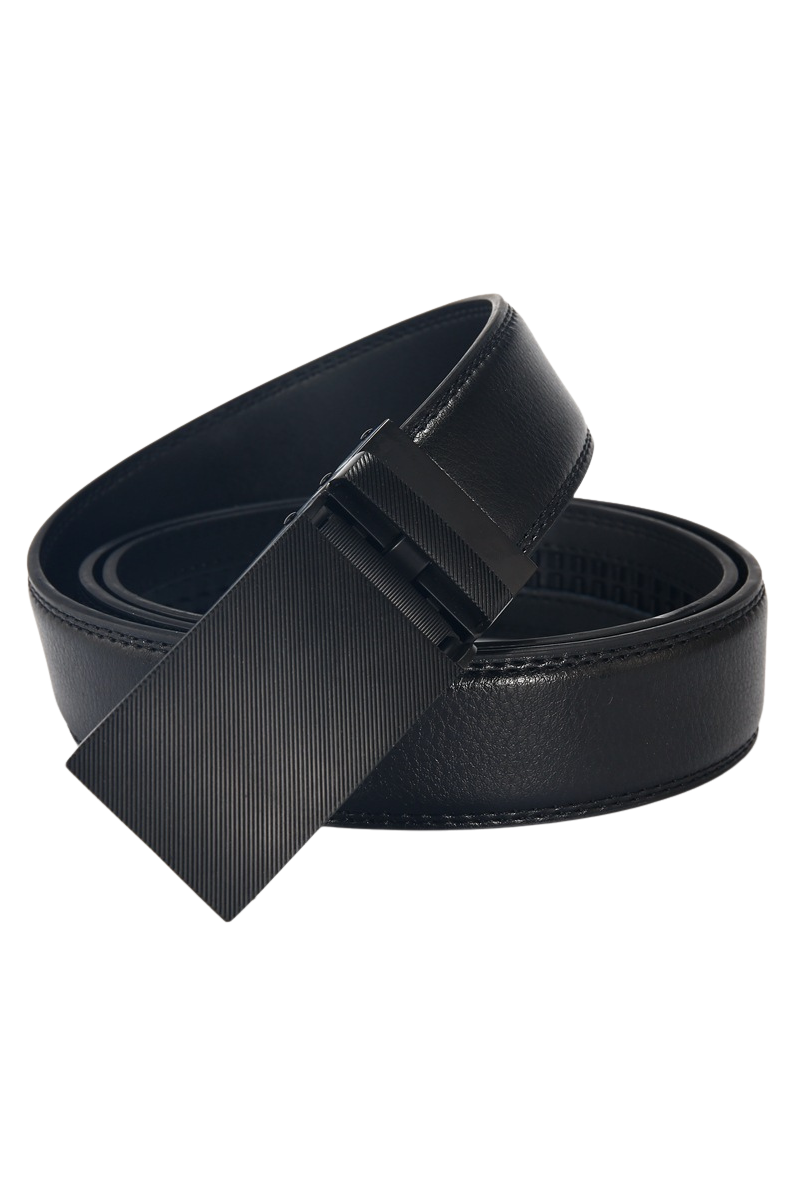 Men's Black Leather Dress Regular Belt – Goosuit