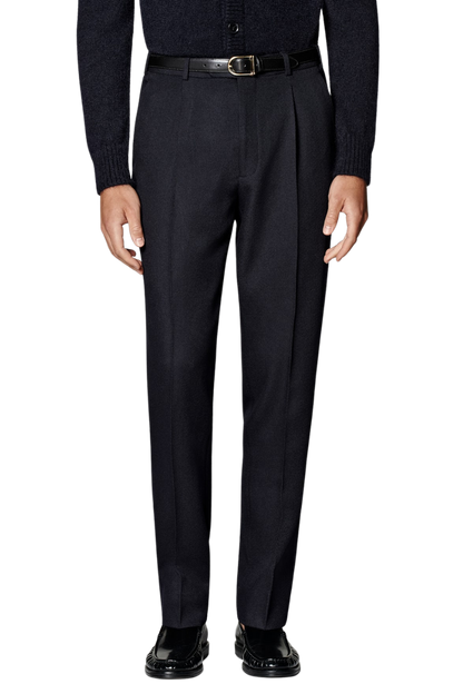 Black Modern Fit Wool Single Breasted Suit