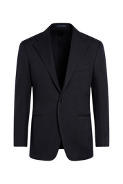 Black Modern Fit Wool Single Breasted Suit