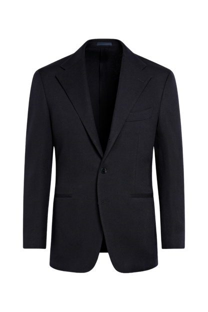 Black Modern Fit Wool Single Breasted Suit