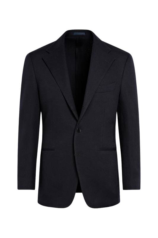 Black Modern Fit Wool Single Breasted Suit