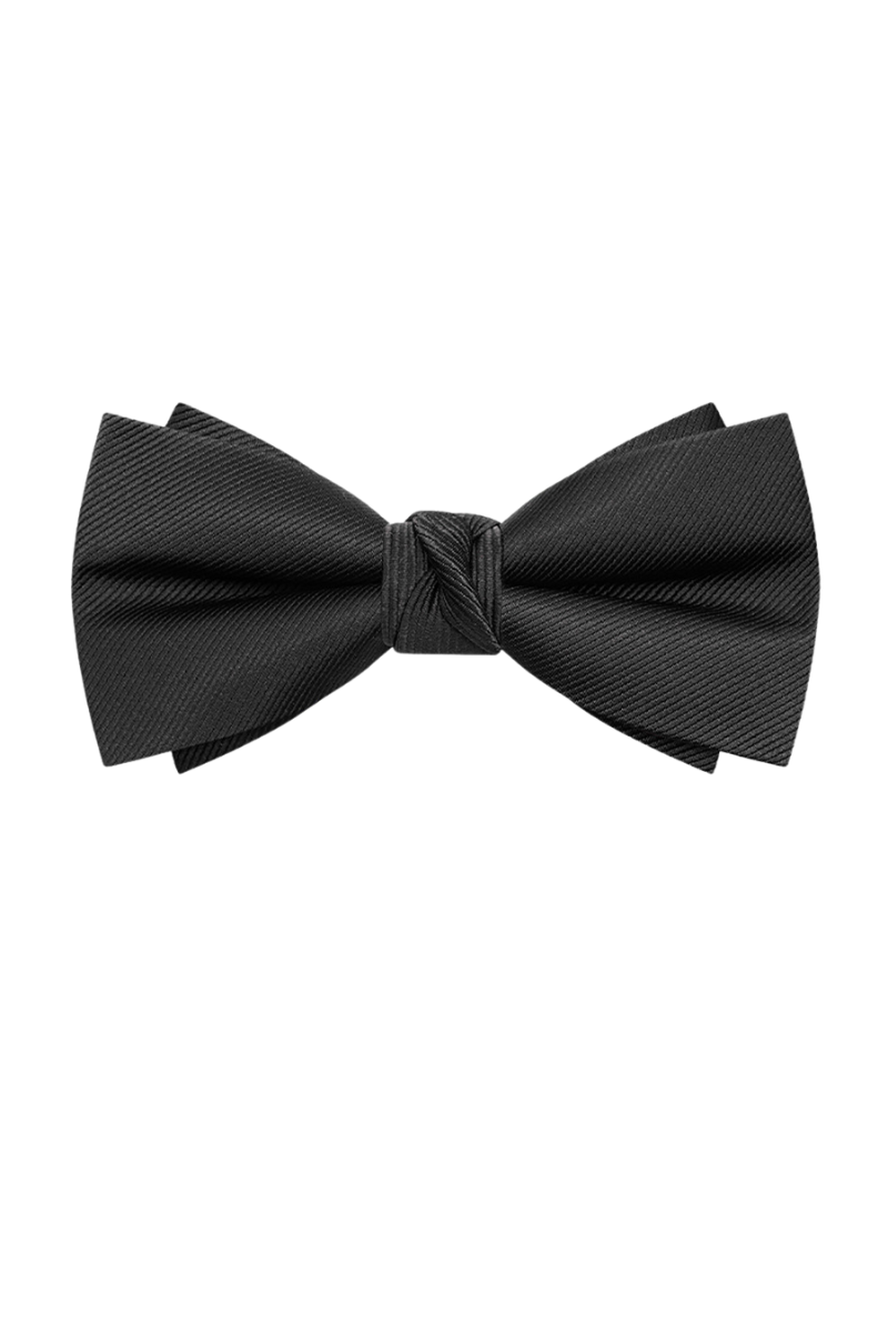 Men's Black Pre-Tied Formal Bow Tie