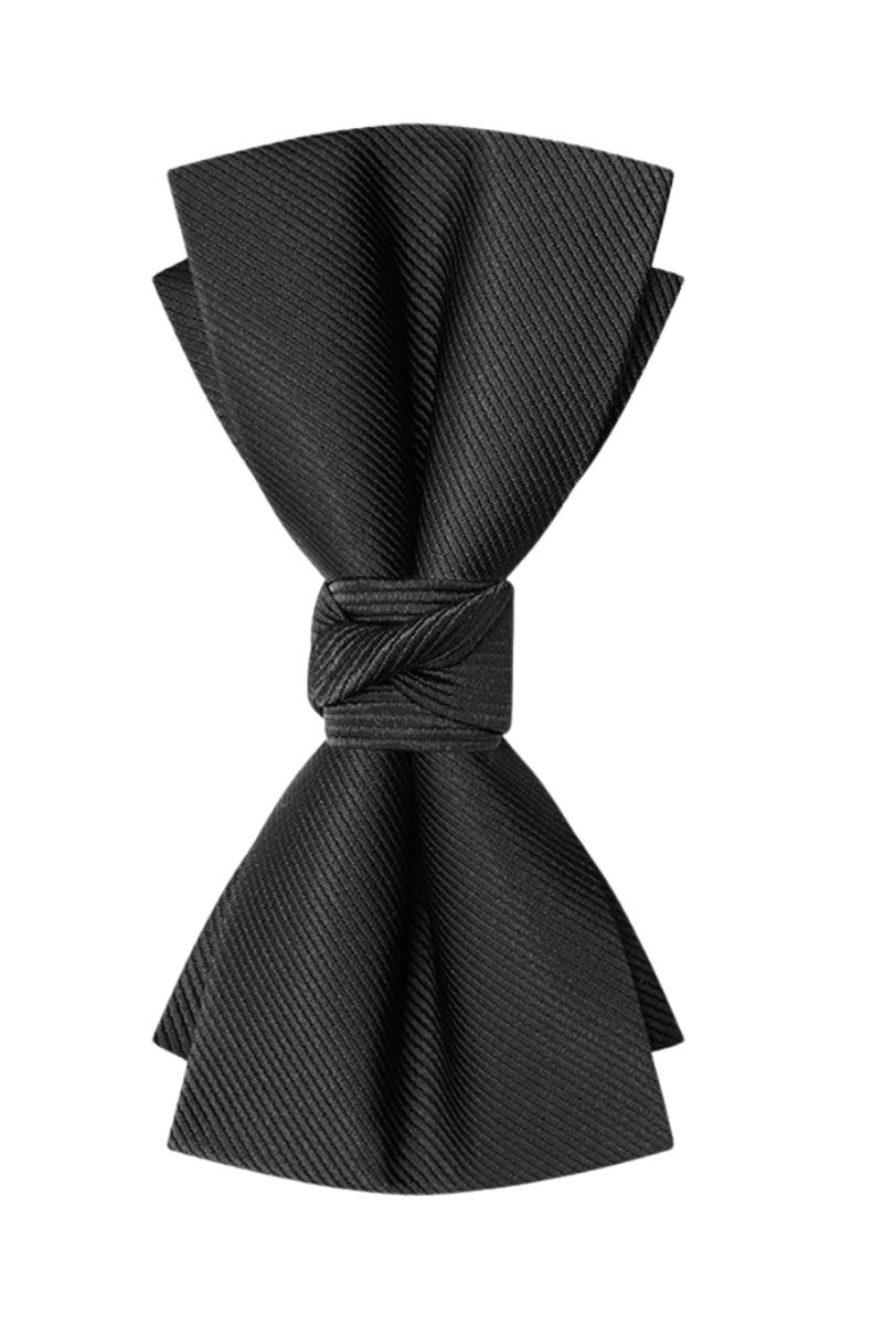 Men's Black Pre-Tied Formal Bow Tie