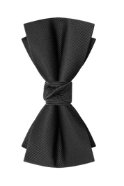 Men's Black Pre-Tied Formal Bow Tie