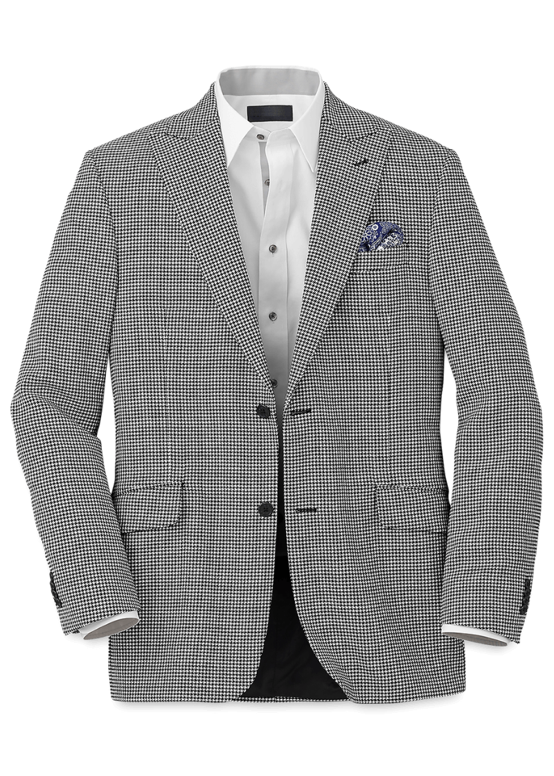 Black-White-Houndstooth-Wool-Single-Breasted-Peak-Lapel-Jacket.png