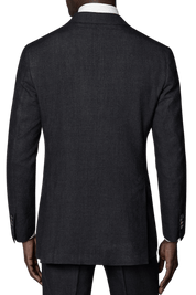 Black Wool Double Breasted 2-Piece Suit