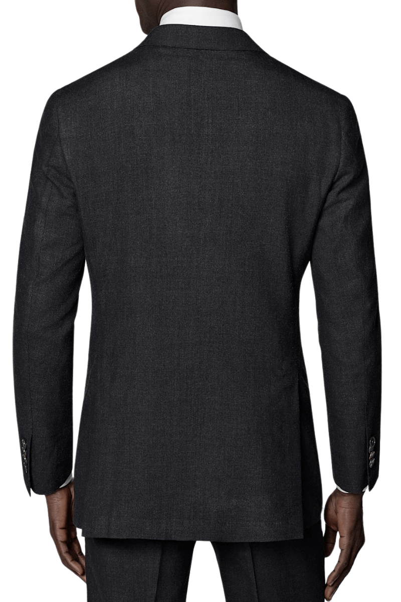 Black Wool Double Breasted 2-Piece Suit