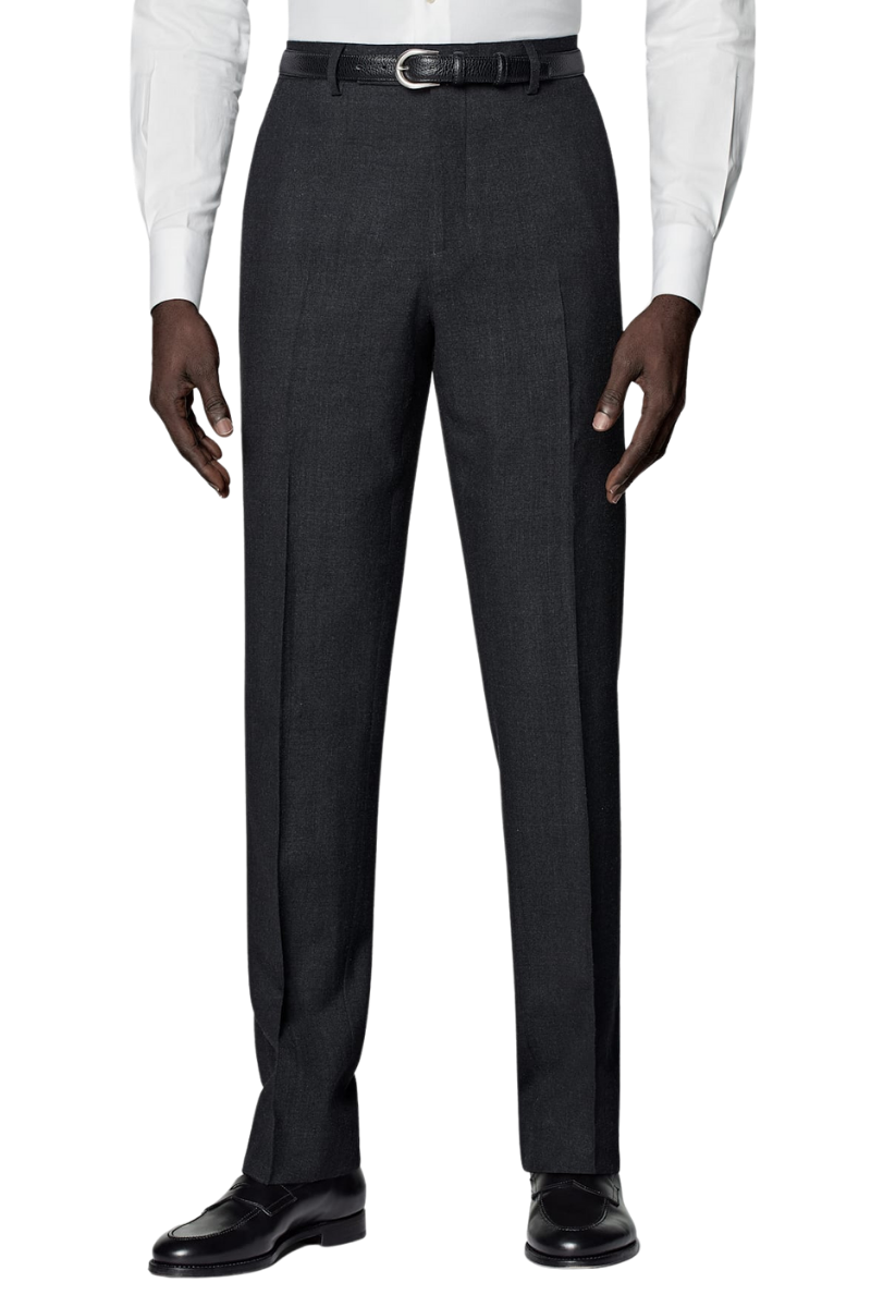 Black Wool Double Breasted 2-Piece Suit