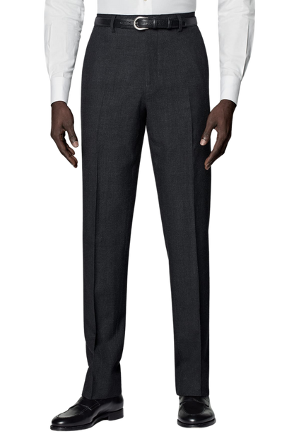 Black Wool Double Breasted 2-Piece Suit