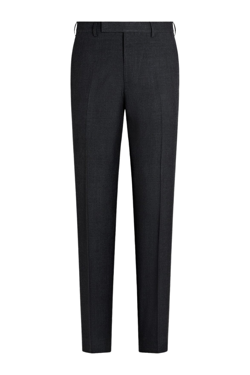 Black Wool Double Breasted 2-Piece Suit