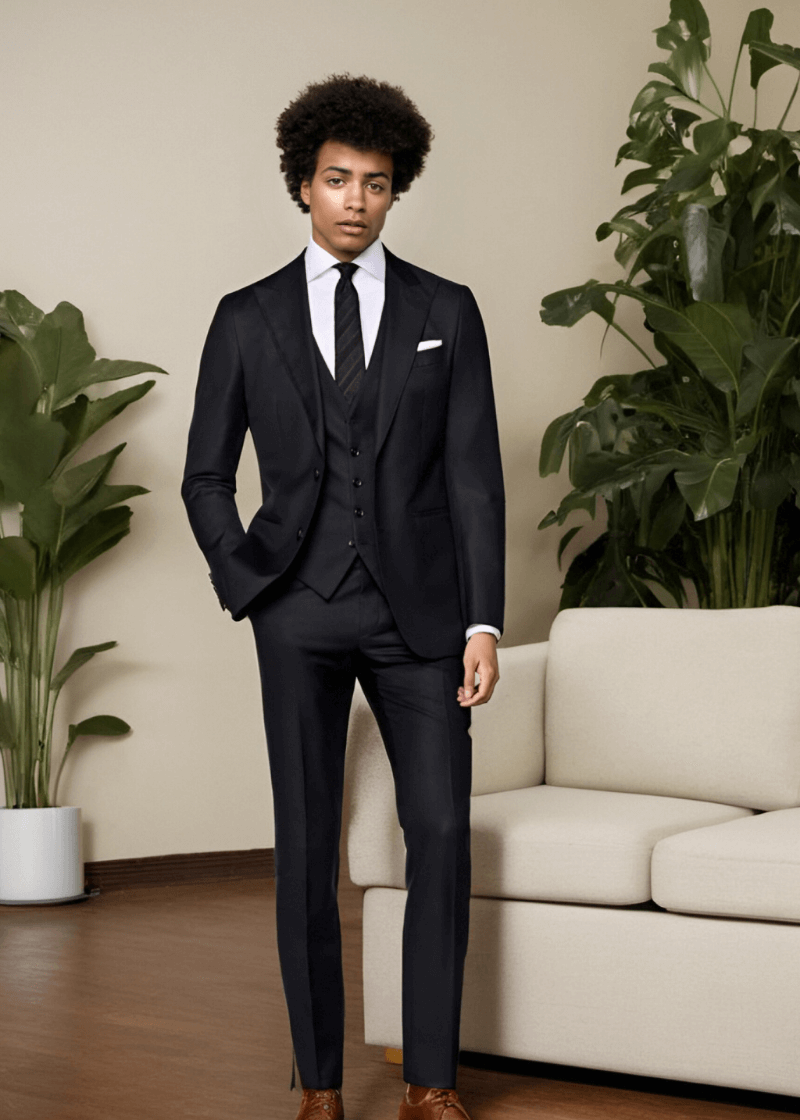 Black-Wool-Peak-Lapel-Single-Breasted-3-Piece-Suit-Model.png