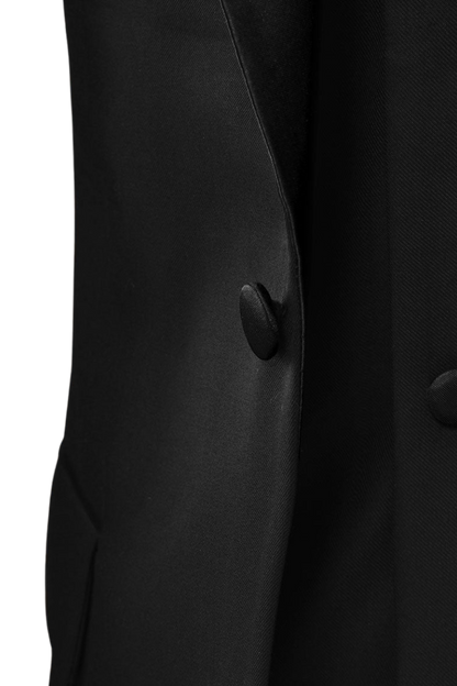 Black Wool Tuxedo 3-Piece Suit