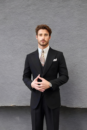 Black Milano Wedding 3-Piece Suit