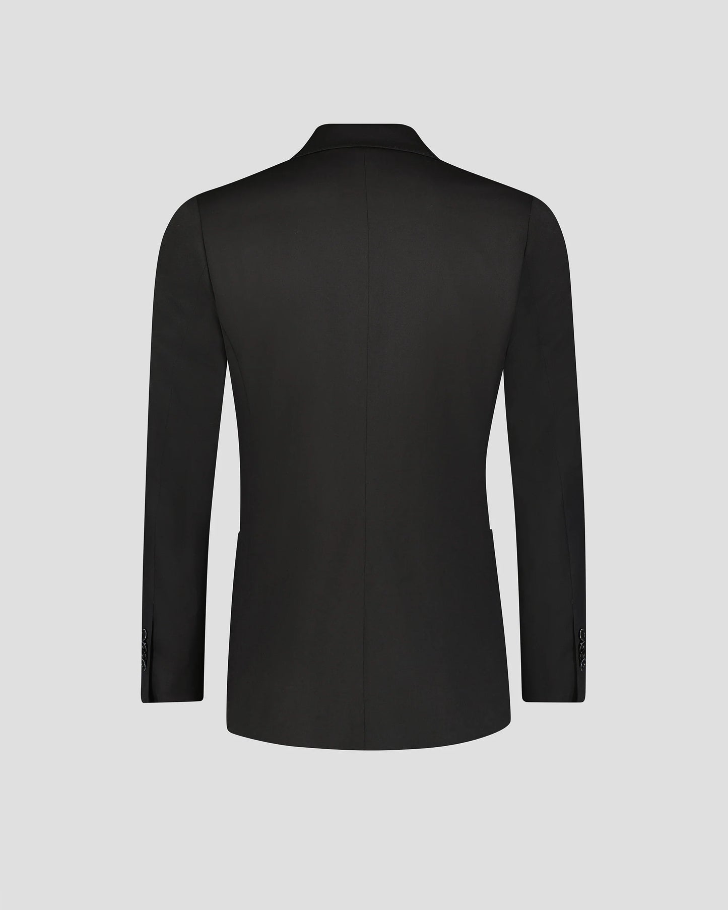 Classic Black 2-piece Peak Lapel double-breasted suit