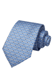 Blue & White Plaid Men's Business Tie