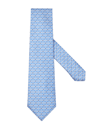 Blue & White Plaid Men's Business Tie