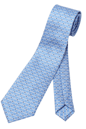 Blue & White Plaid Men's Business Tie