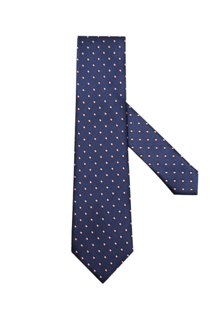 Cravate de mariage classique à chevrons bleus