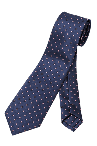 Cravate de mariage classique à chevrons bleus