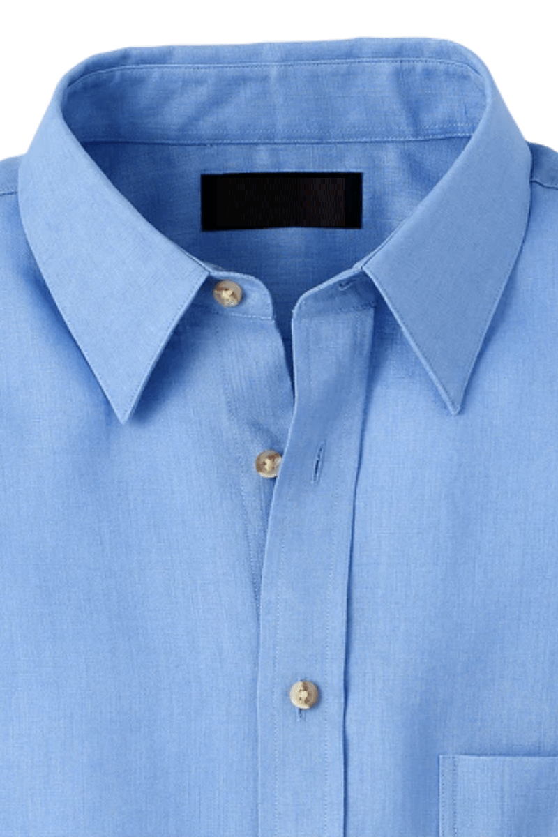 Blue Linen Classic Solid Shirt