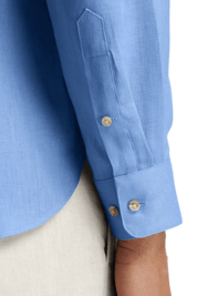 Blue Linen Classic Solid Shirt