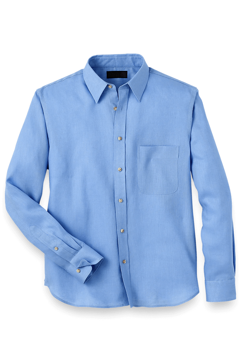 Blue Linen Classic Solid Shirt