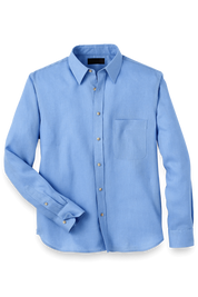 Blue Linen Classic Solid Shirt