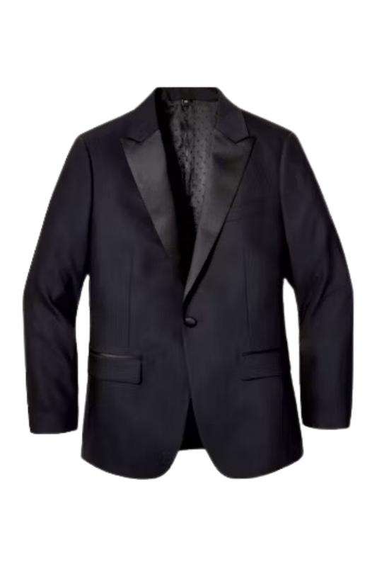 Midnight Blue 2 Piece Peaked Lapel One Button Suit