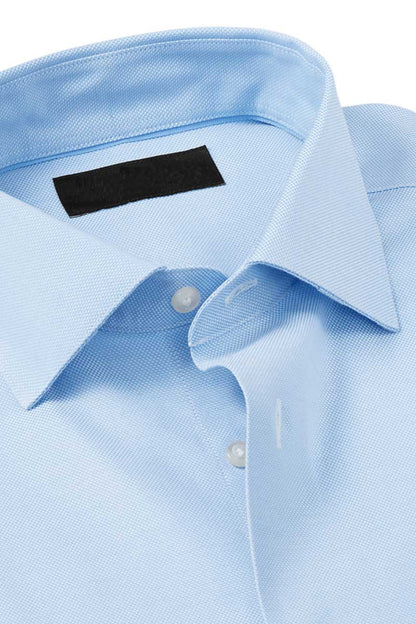 Blaues Oxford Comfort Stretch-Hemd 