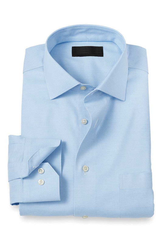 Blaues Oxford Comfort Stretch-Hemd 