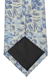 Blue Premium Petite Floral Tie