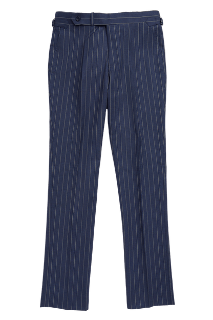 Blue Stripe Tropical Double Breast Suit