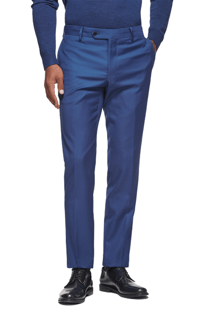 Traje de 2 piezas de corte regular y 2 botones en azul real