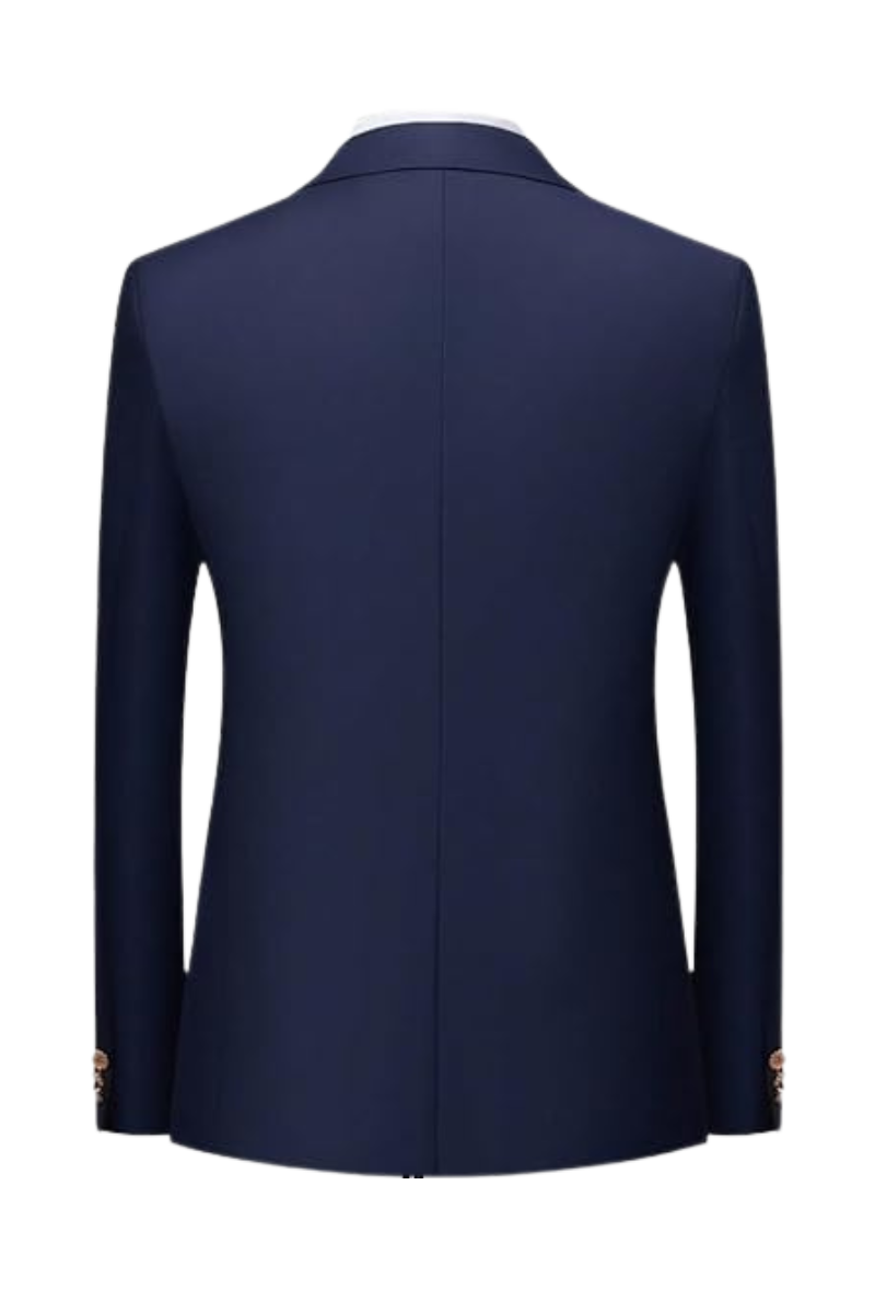 Blue Slim Fit 2-Piece Double Breasted suit