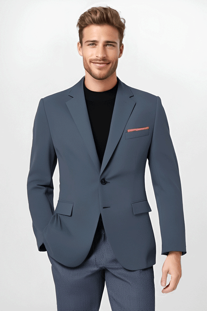 Blue Slim Fit 2 piece 2-Button Suit