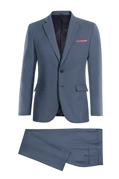 Blue Slim Fit 2 piece 2-Button Suit
