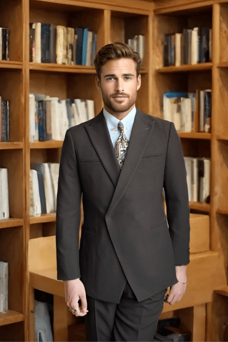 Brown 1-Button Premium Slim Fit Suit