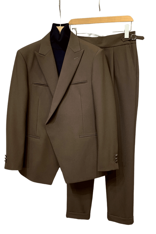 Brown 1-Button Premium Slim Fit Suit