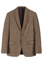 Brown Herringbone Tweed Suit