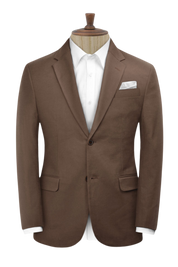 Brown Natural Cashmere Cotton Suit