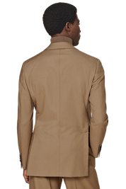 Brown Slim Fit Double Breasted Suit